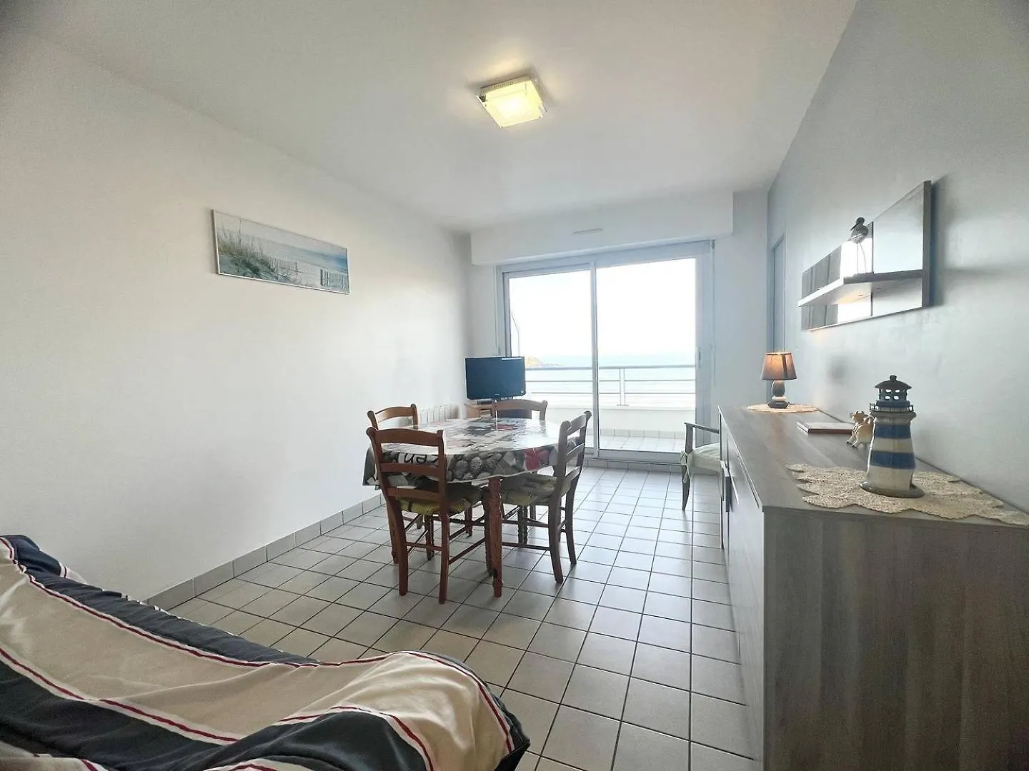 514 - Appartement 1 Chambre Vue Mer En Bordure De La Plage Du Centre D'Erquy Apartamento Erquy